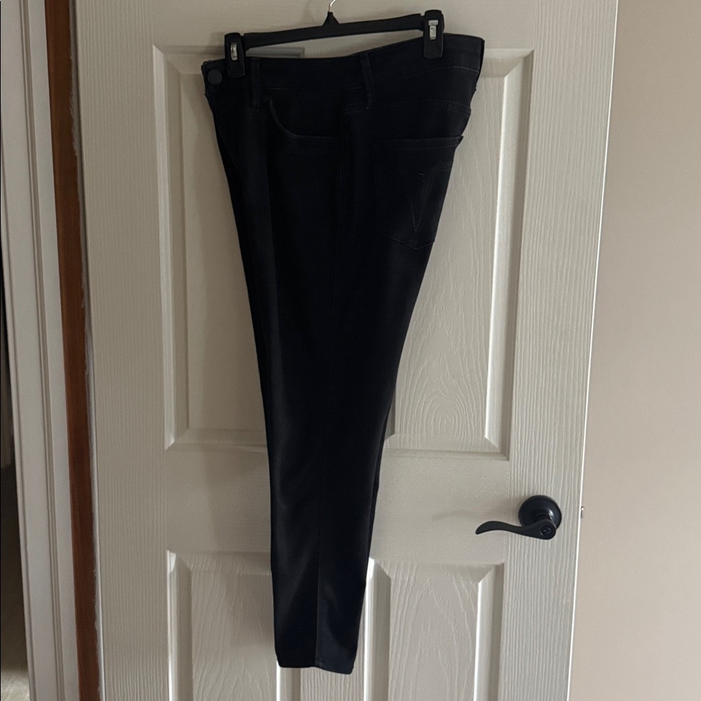Seven7 Women's Dark Black Skinny Jeans